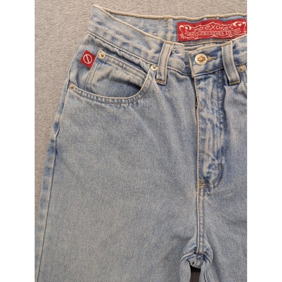 Vintage No Excuses Jeans Womens 5/6 Light Wash High Rise Mom Femme Fatale 90s - Picture 2 of 16